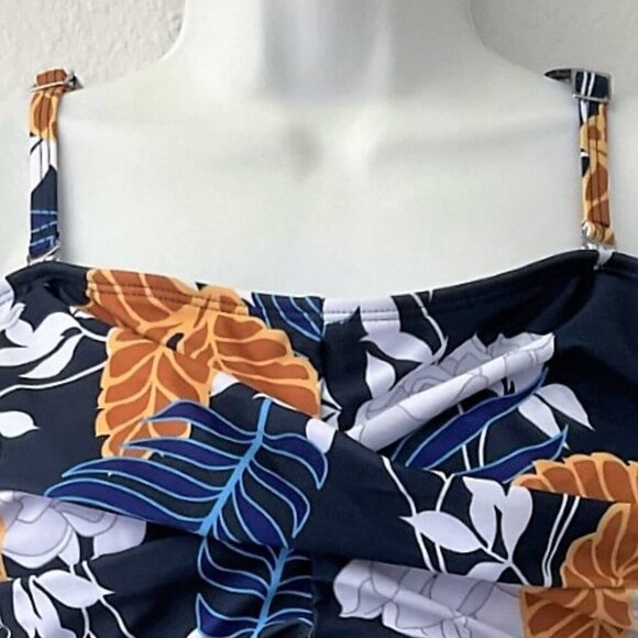 Swim Suit - Women’s - Tropical Floral Print - Tummy Control - One-Piece - NWT - Picture 8 of 9